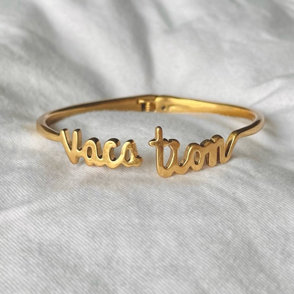 Madewell Gold Vacation Hinge Bracelet - Picture 5 of 5